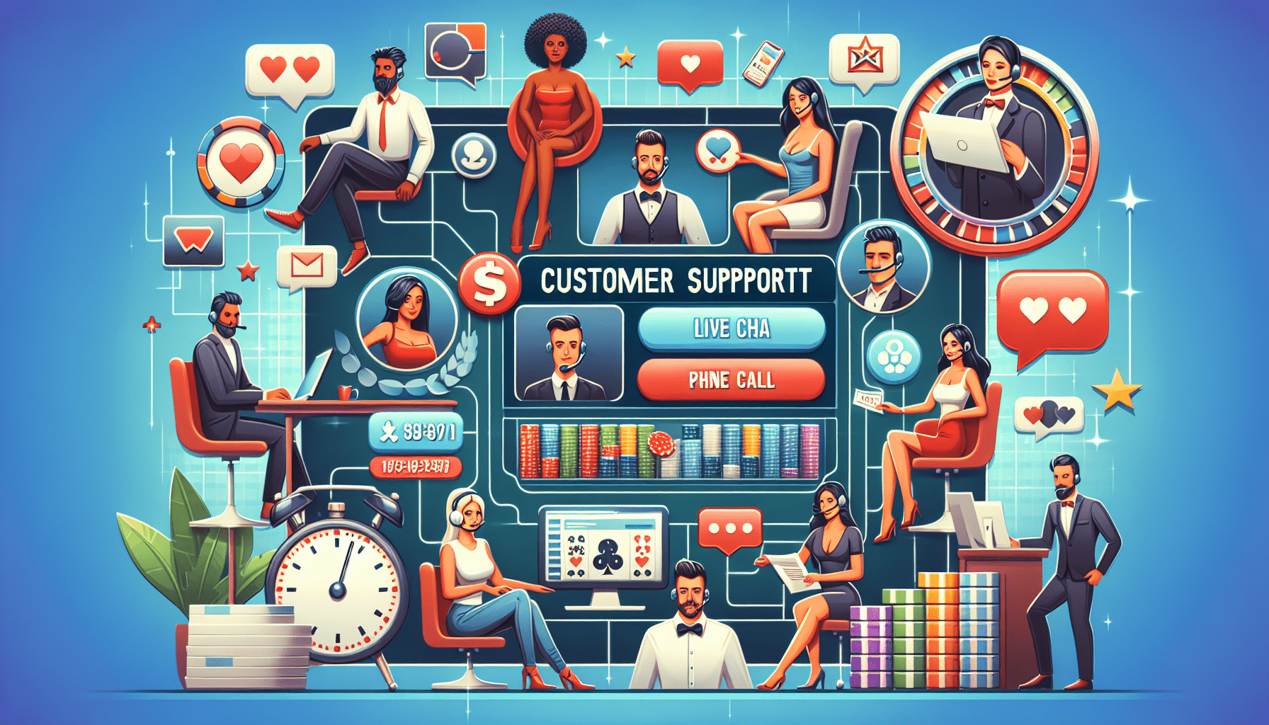 how to contact the customer support of an online casino